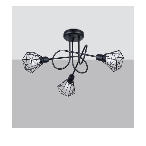 Plafonieră neagră ø 10 cm Varpu – Sollux-image-4