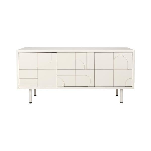 Comodă gri deschis 55x120x40 cm Funk – White Label
