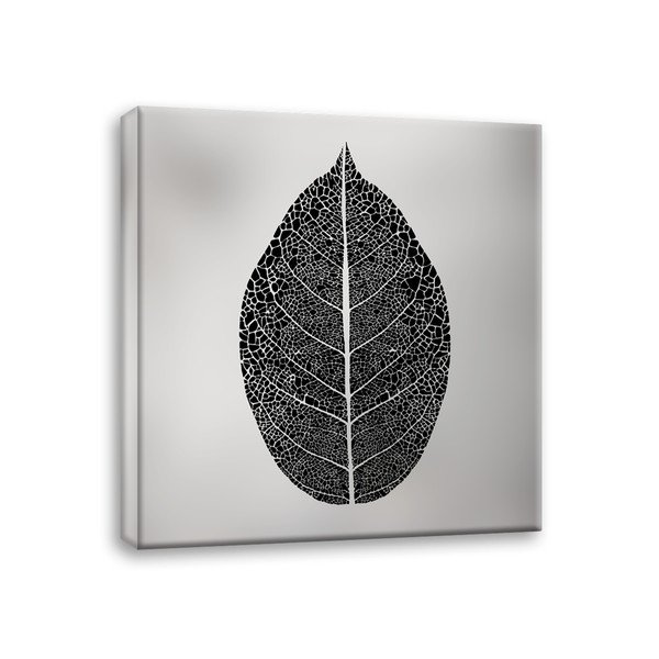 Tablou Styler Canvas Silver Uno Black Leaf, 65 x 65 cm-image-2