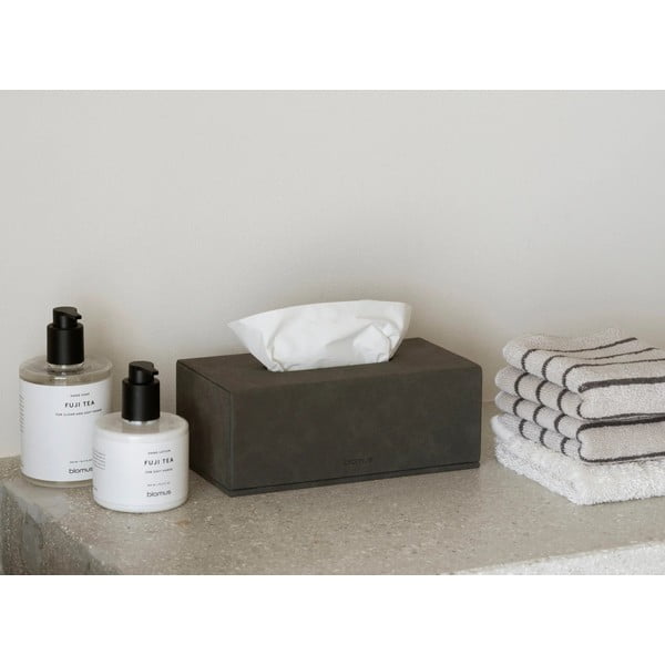 Cutie pentru șervețele din piele artificială Sahla – Blomus-image-2