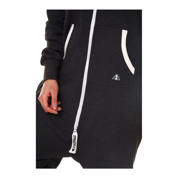 Salopetă de casă unisex Streetfly, gri închis, măr. L-image-4