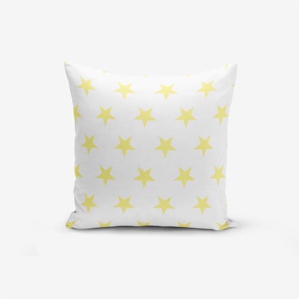 Față de pernă cu amestec din bumbac Minimalist Cushion Covers Yellow Star, 45 x 45 cm