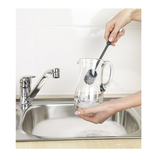 Perie pentru spălat vase, din silicon, Wenko Brush, 25 cm-image-3