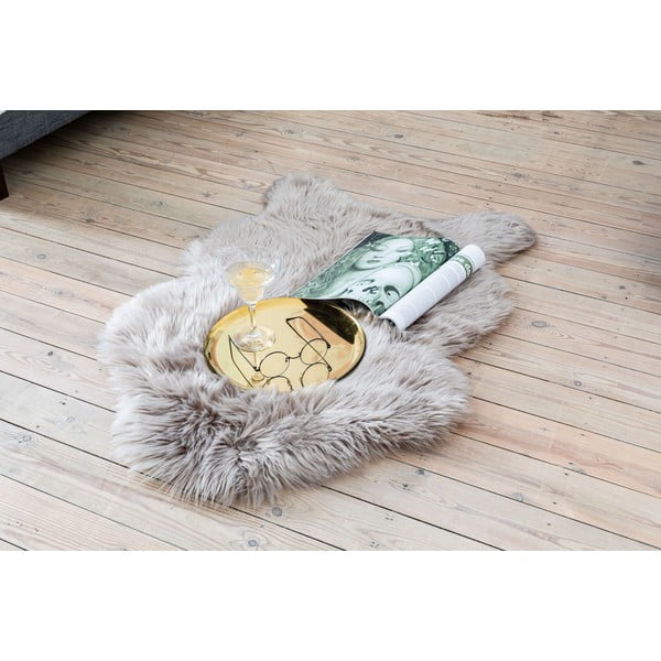 Blană artificială Tiseco Home Studio Sheepskin, 60 x 90 cm, gri deschis-image-1