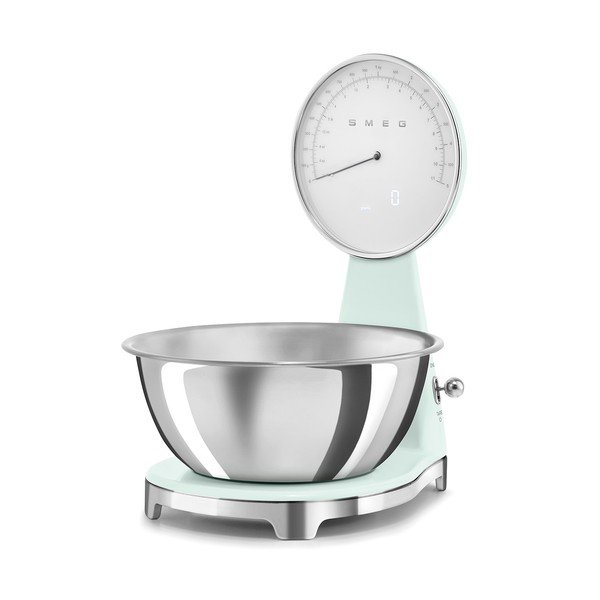 Cântar de bucătărie verde deschis din plastic digital – SMEG-image-4