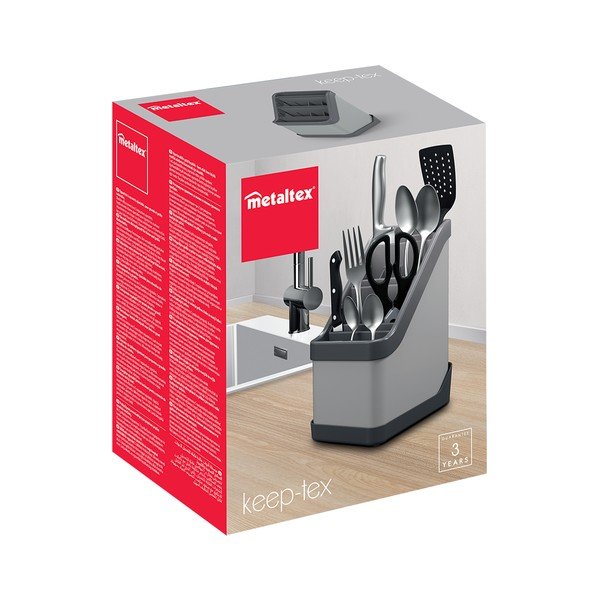 Suport pentru tacâmuri Metaltex Keep-Tex, negru-image-3