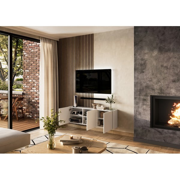 Comodă TV albă 138x45 cm Piana – Germania-image-4