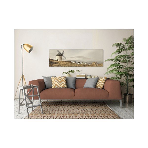 Tablou Styler Canvas Harmony Field, 45 x 140 cm-image-1