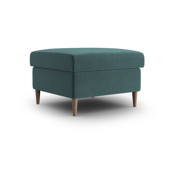 Taburet petrol cu tapițerie din catifea Kyoto – Cosmopolitan Design-image-1