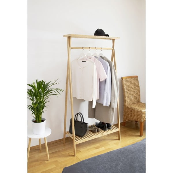 Suport pentru haine în culoare naturală din bambus Lanai – Wenko-image-1