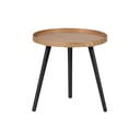 Măsuță auxiliară WOOOD Mesa, ø 45 cm, natural