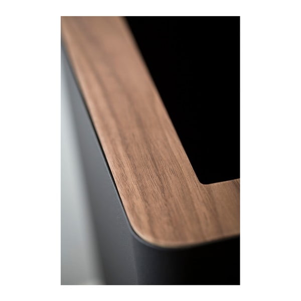 Coș de gunoi Yamazaki Rin Square, negru-image-3