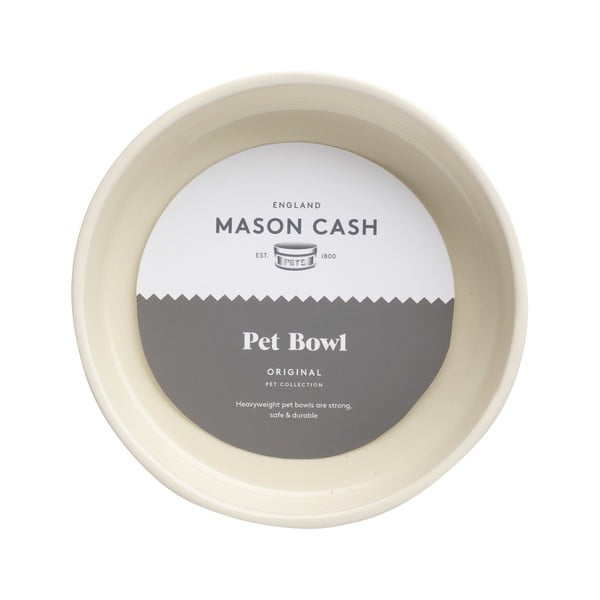 Bol pentru câine Mason Cash, ø 15 cm, alb crem-image-1