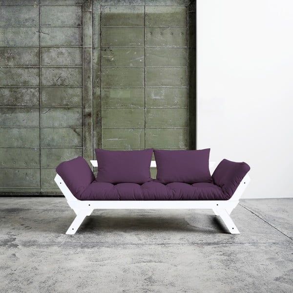 Canapea extensibilă Karup Bebop White/Purple