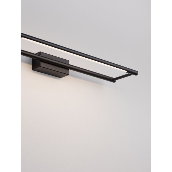 Aplică de perete negru-mat LED cu structură flexibilă din oțel Olas – Nova Luce-image-2