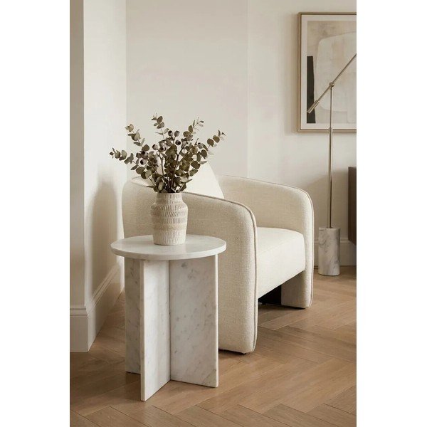 Măsuță auxiliară rotundă din marmură ø 40 cm Savio – Premier Housewares-image-4