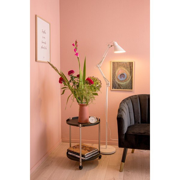 Lampadar cu structură metalică Leitmotiv Fit, alb-image-1