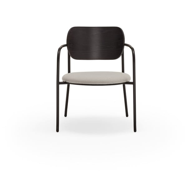 Fotoliu negru-gri în decor de frasin Eclipse - Teulat-image-2