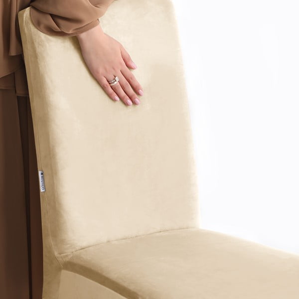 Husă bej elastică pentru scaun 48 cm Sento – Restilo-image-4