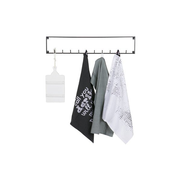 Cuier cu 10 cârlige WOOOD Meert, mare, negru-image-1