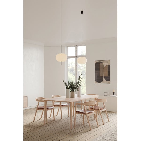 Scaun de dining maro din lemn  de stejar Muna – Gazzda-image-3