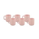 Set 6 căni Kütahya Porselen Classic, 330 ml, roz