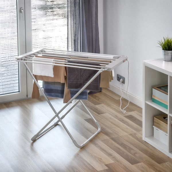 Suport uscare rufe electric și pliabil InnovaGoods Clotheshorse, argintiu-image-3
