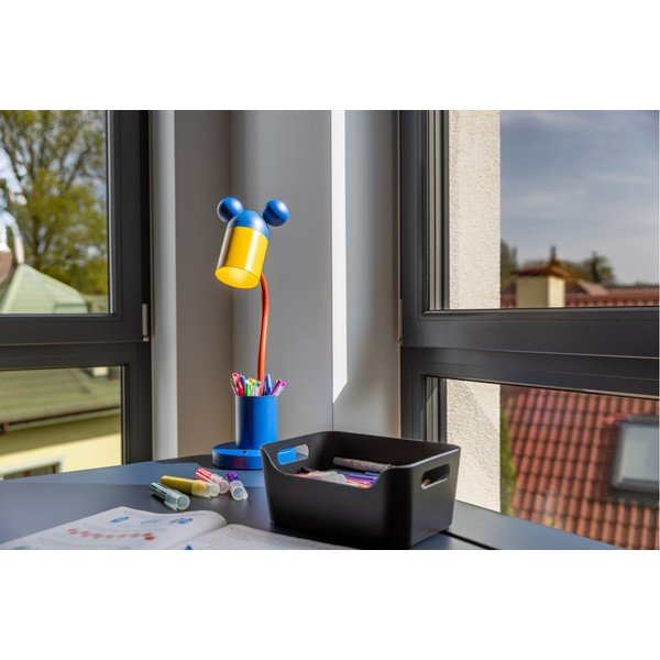 Veioză albastră cu abajur din metal (înălțime 50 cm) Mouse – GTV-image-1