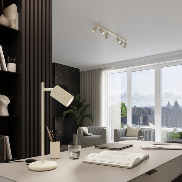 Veioză crem (înălțime 43 cm) Gleam – Sollux-image-1