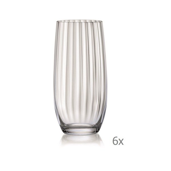 Set 6 pahare Crystalex Waterfall, 350 ml-image-1