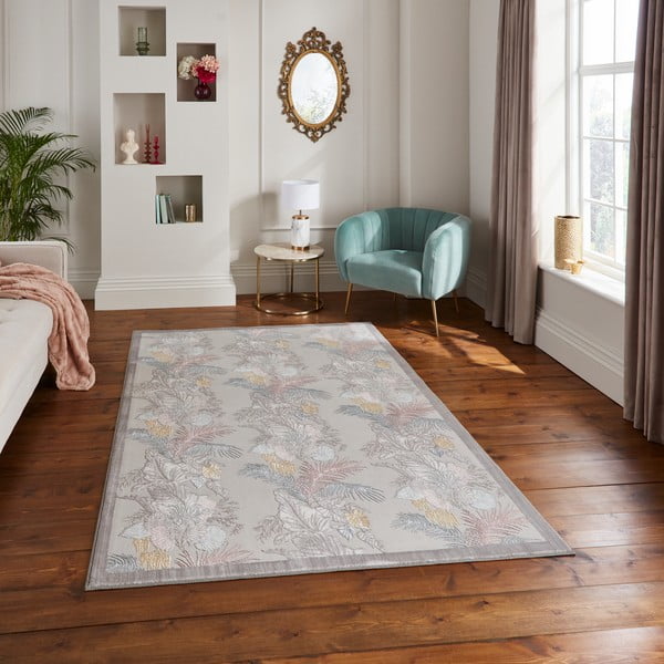 Covor grej 160x230 cm Tropicana Pearl – Think Rugs-image-1