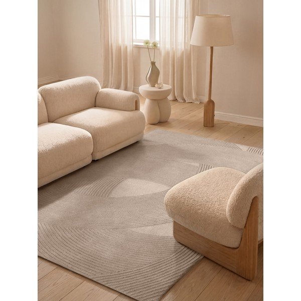 Covor bej din lână 160x230 cm Kensington Victoria – Ted Baker-image-1
