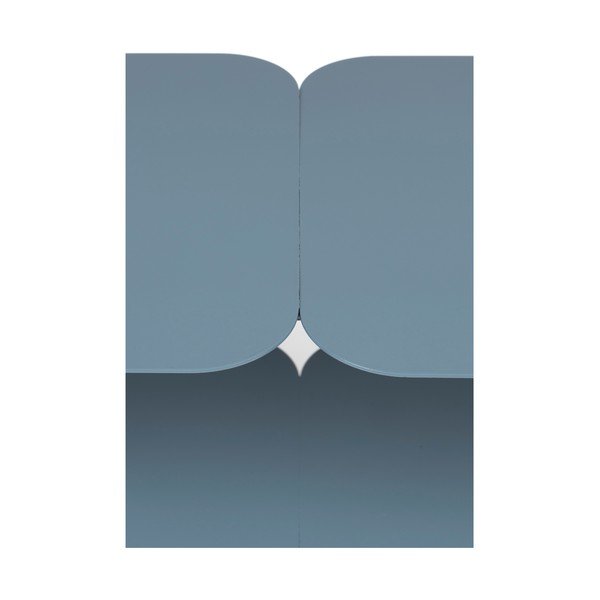 Etajeră albastru-deschis din metal 100x62 cm River – Zuiver-image-3