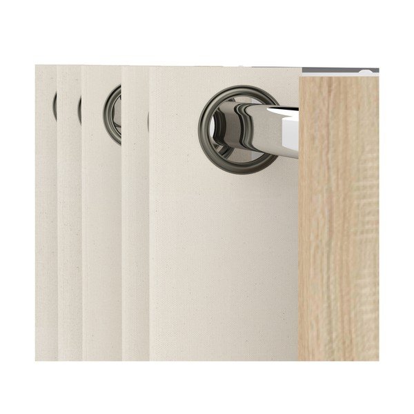 Dulap alb-bej cu aspect de stejar 185x182 cm Tom - TemaHome -image-4