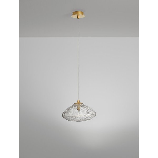 Lustră alămie din sticlă ø 26 cm King – Nova Luce-image-4