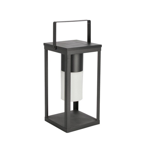 Felinar cu LED negru solar/cu USB (înălțime 38 cm) Solar – Bizzotto