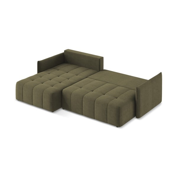 Colțar kaki extensibil/cu spațiu de depozitare (cu colț pe partea stângă/cu șezlong) Moku – Makamii-image-4