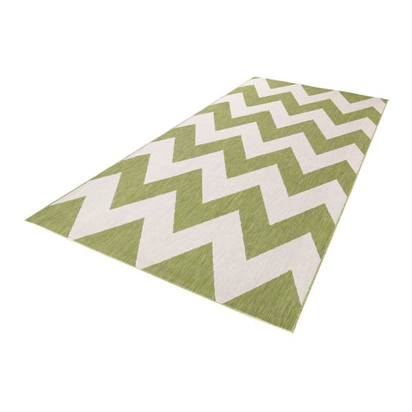 Covor de exterior NORTHRUGS Unique, 200 x 290 cm, verde-alb-image-1