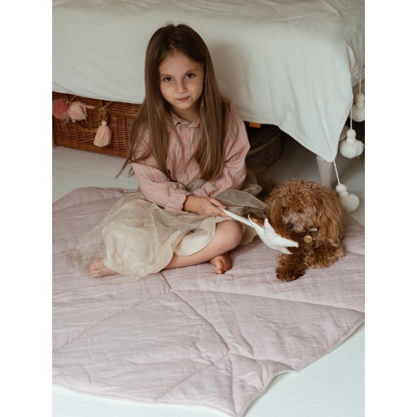 Pătură de joacă pentru copii roz Powder Pink - Moi Mili-image-4