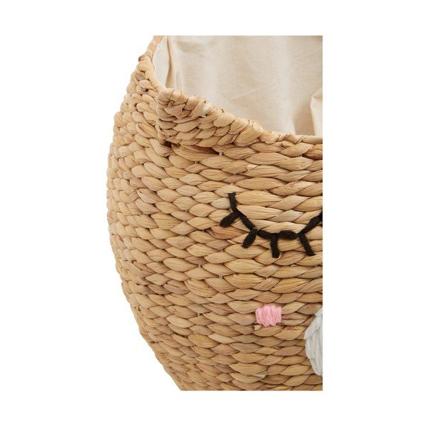 Coș de jucării pentru copii în culoare naturală din zambilă de apă ø 49x40 cm Lidi Cat Face – Premier Housewares-image-4
