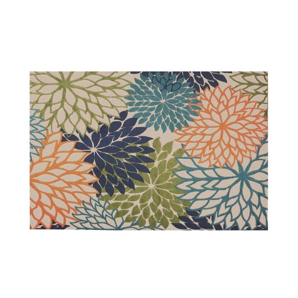 Covor lavabil din amestec de bumbac 100x150 cm Geo Flowers – Conceptum Hypnose