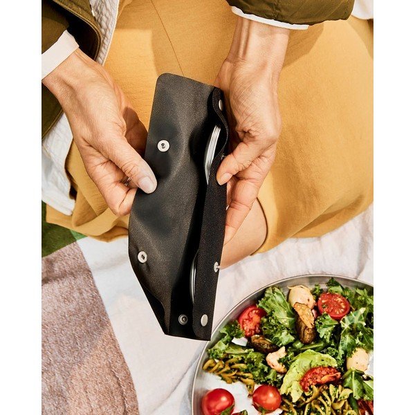 Set de furculițe argintiu din oțel inoxidabil 4 buc. Spork – Black + Blum-image-4