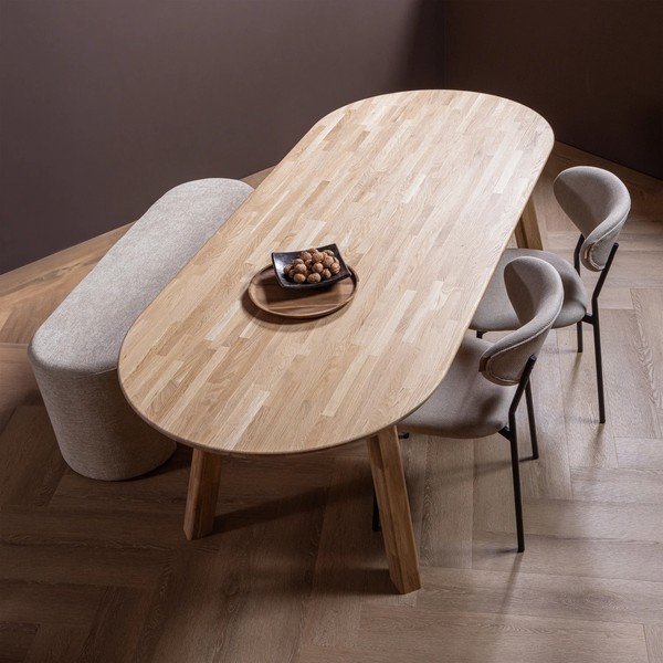 Masă de dining din lemn de stejar 90x220 cm Tablo – WOOOD-image-1