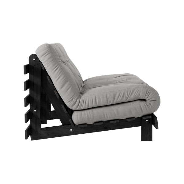 Canapea gri extensibilă 140 cm Roots Black Night – Karup Design-image-4