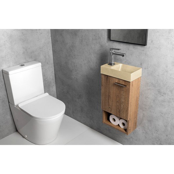 Chiuvetă mică pentru WC crem din beton 31x17 cm Piccolino – Sapho-image-4