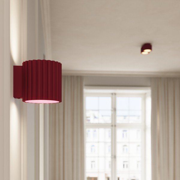 Spot burgundy din metal ø 10 cm Zora – Sollux-image-3