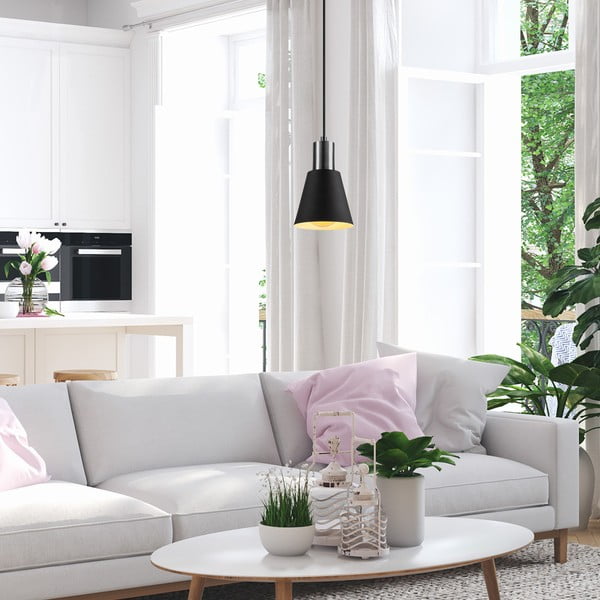 Lustră neagră ø 14 cm Kem – Opviq lights-image-3