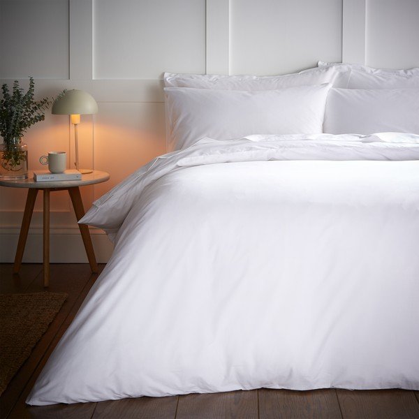 Lenjerie de pat albă din amestec de tencel pentru pat dublu, extinsă 230x220 cm Temperature Controlling TENCEL™ – Bianca-image-1