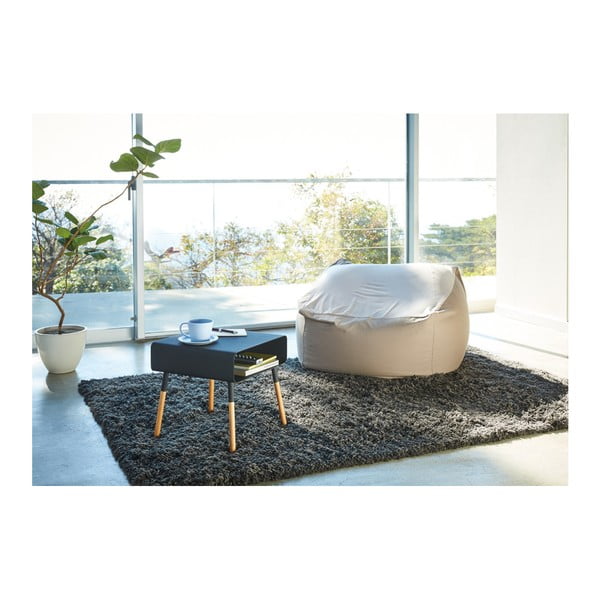 Masă auxiliară YAMAZAKI Plain, înălțime 35 cm, negru-image-2