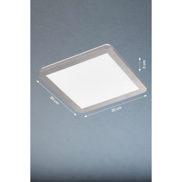 Plafonieră gri LED 30x30 cm Gotland – Fischer & Honsel-image-1